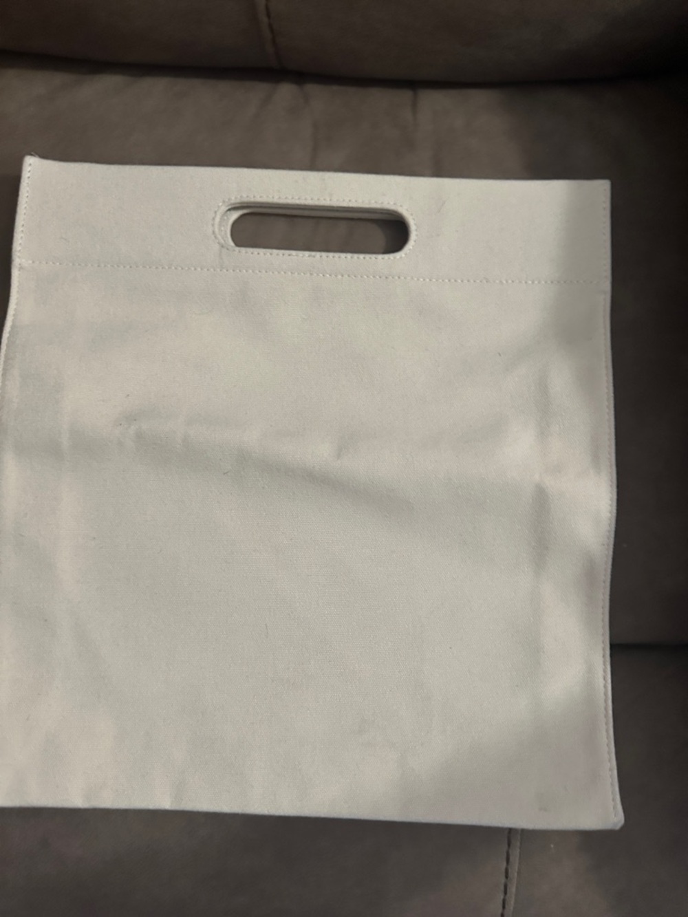 Dior Homme off White Canvas Logo Tote with Black Print - Picture 3 of 4